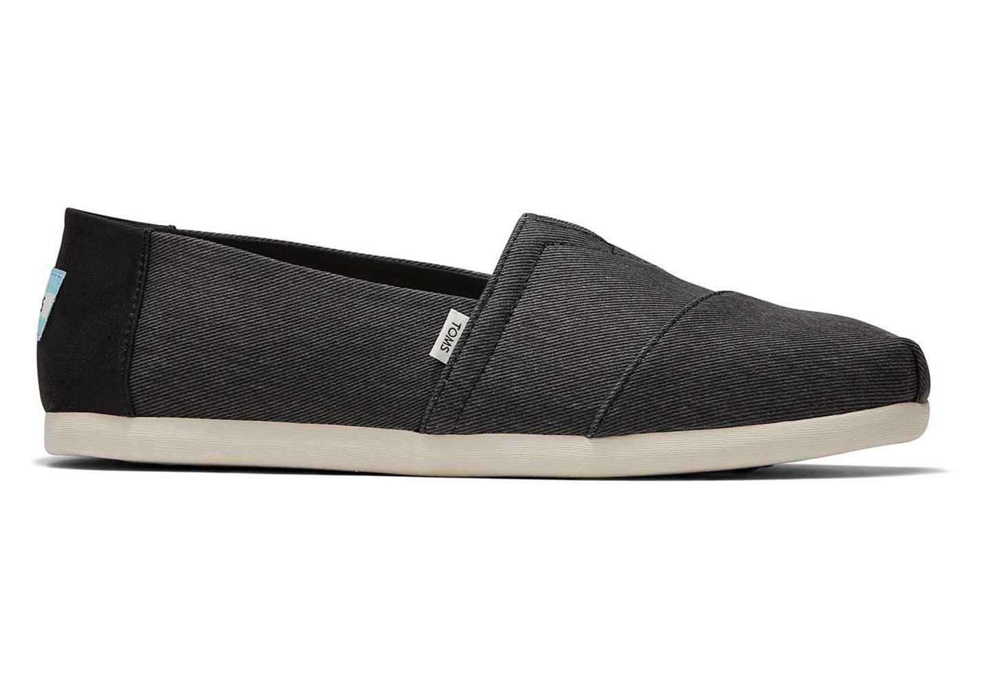 Toms Espadryle Męskie Czarne - Alpargata Eco Dyed Twill - 01PDBNXSG